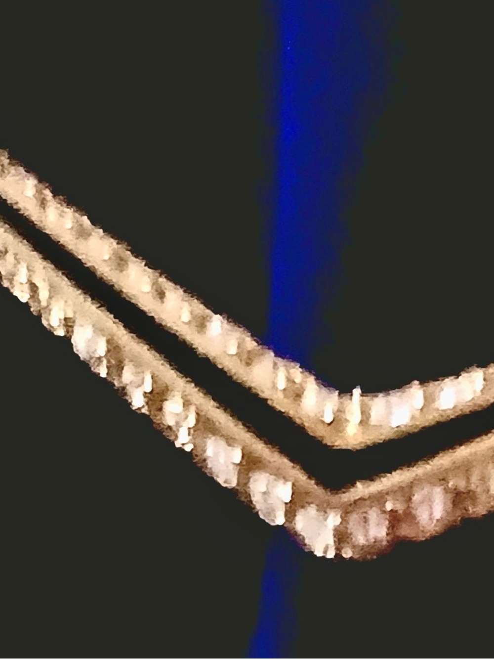 SWAROVSKI Gold-plated Chevron, Necklace 16 inch m/l.